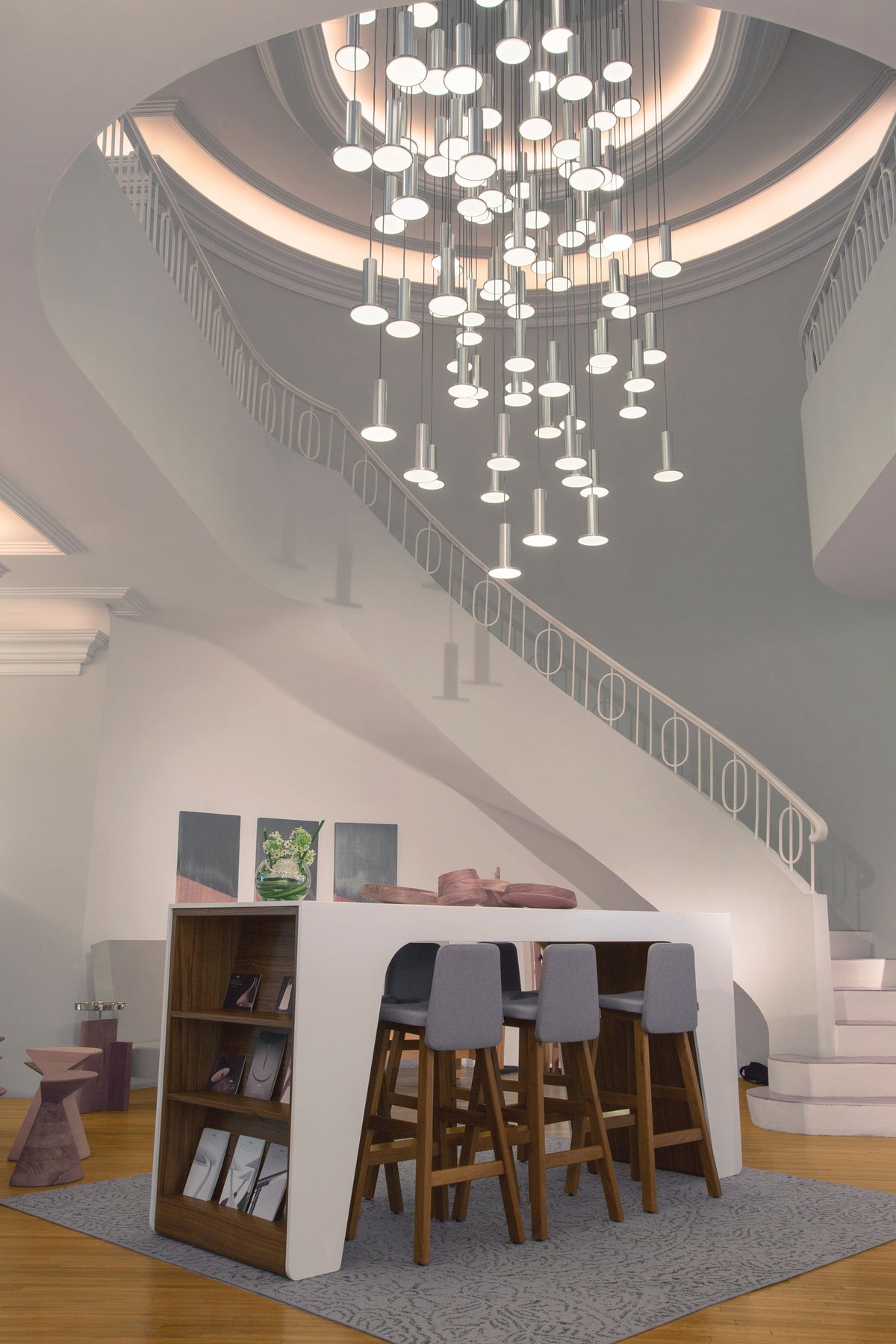 Pablo Designs Cielo Plus LED chandelier, cluster of glowing disc pendants – view 22