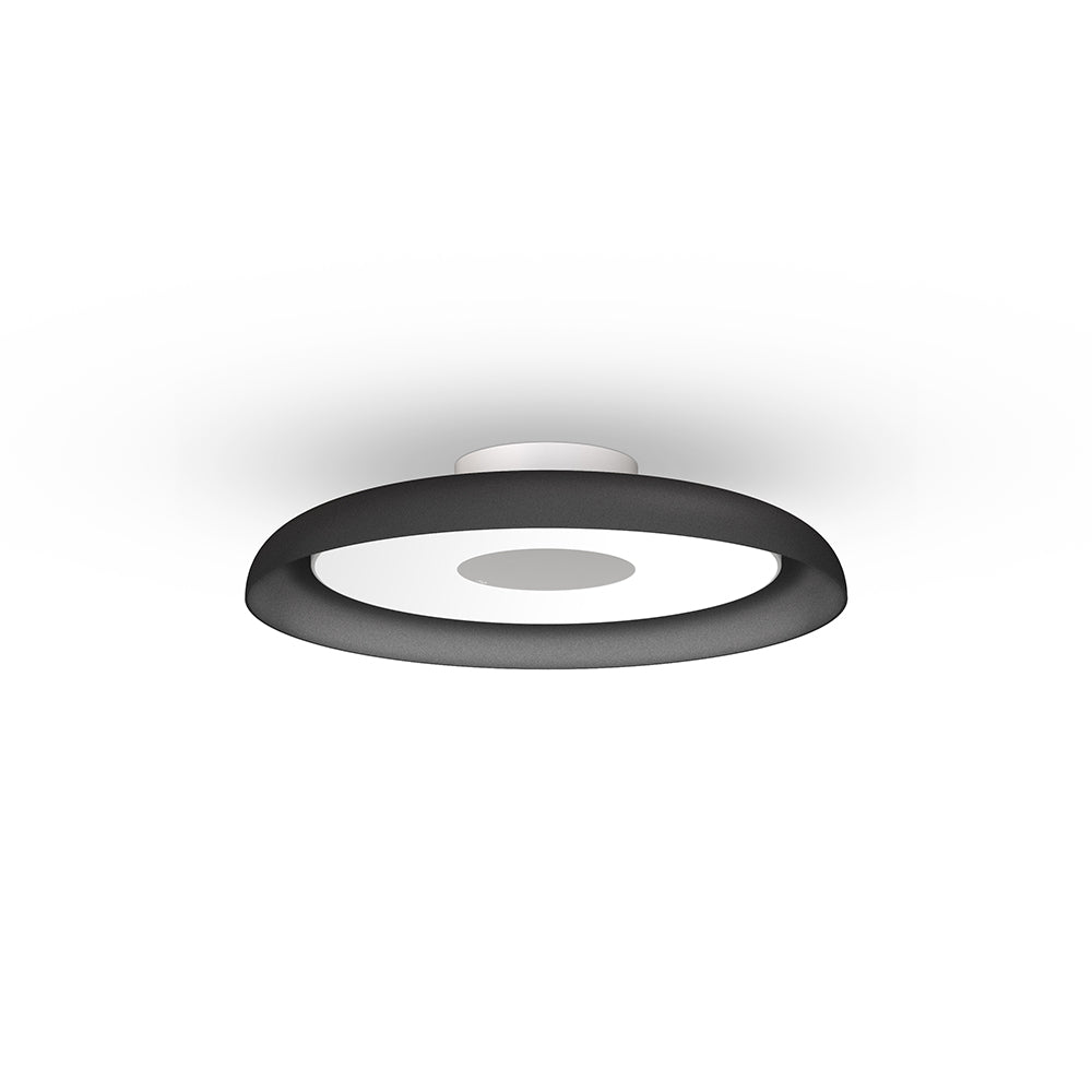 Pablo Designs Nivel Flush Mount Ceiling Light alternate angle highlighting design profile