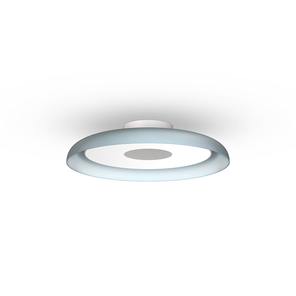 Pablo Designs Nivel Flush Mount Ceiling Light environmental lifestyle photo in modern interior setting