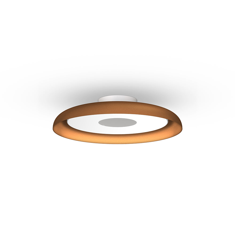 Pablo Designs Nivel Flush Mount Ceiling Light — 22" Terracotta hero product image at MetropolitanDecor