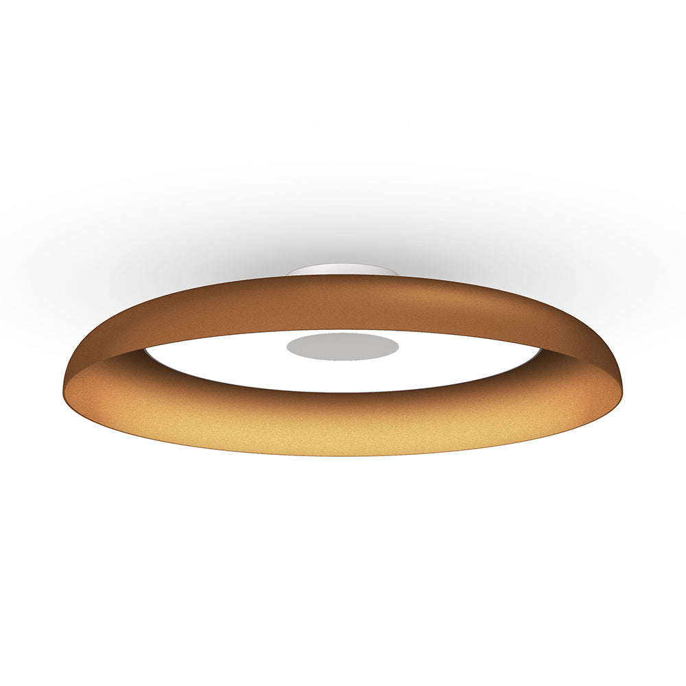 Pablo Designs Nivel Flush Mount Ceiling Light alternate angle highlighting design profile