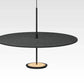 Pablo Designs Sky Sound Pendant Light 18" - Polished Aluminum + Stone Grey