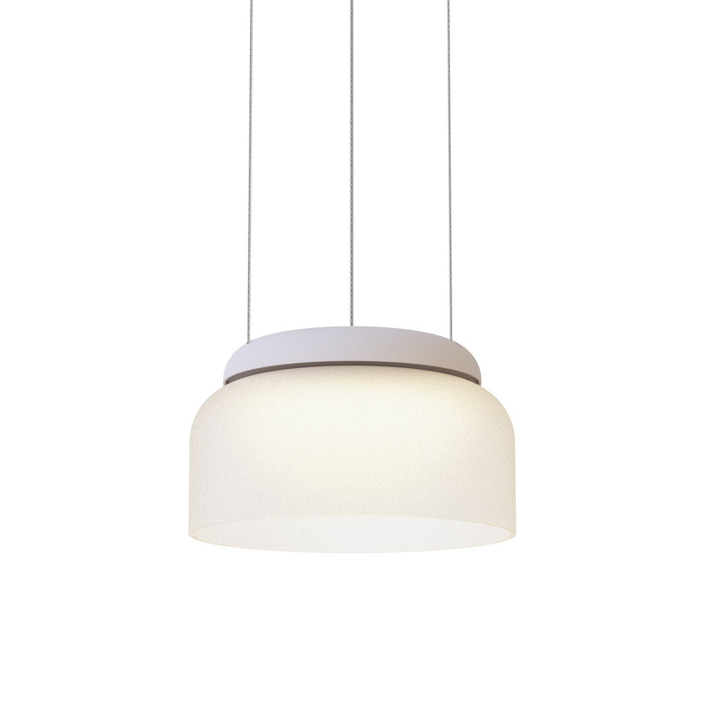 Pablo Designs Totem Mini LED downlight pendant – Etched White, White