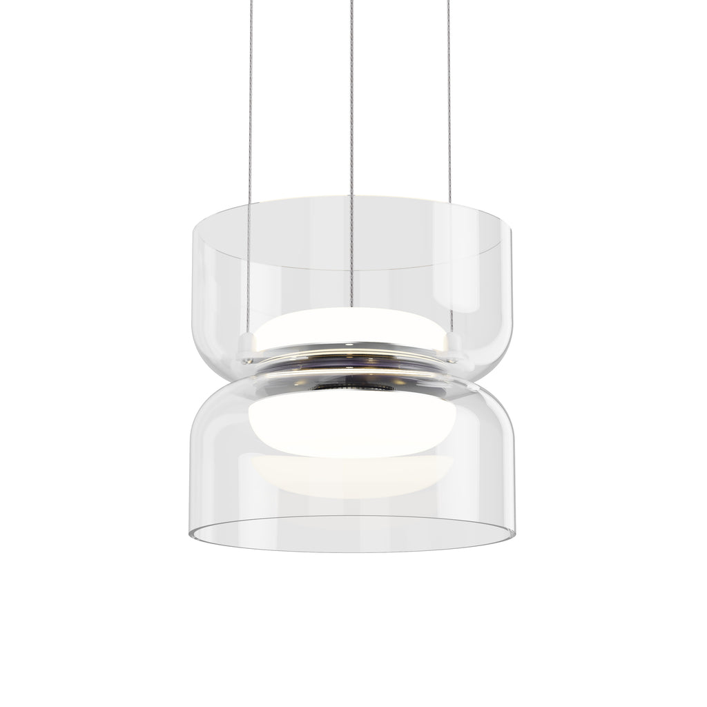 Pablo Designs Totem Mini Up/Down LED pendant – Clear, White