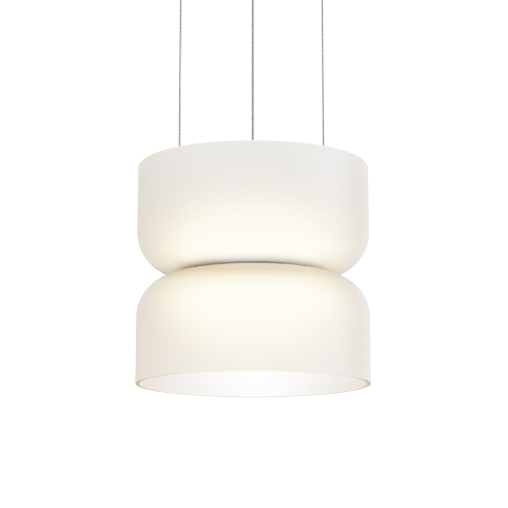 Pablo Designs Totem Mini Up/Down LED pendant – Etched White, White