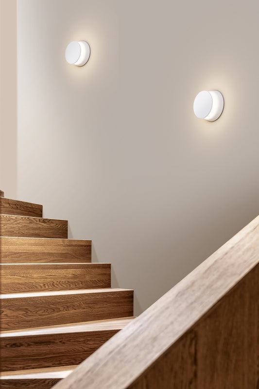 Pablo Designs Totem Wall Light dimensional view with scale reference