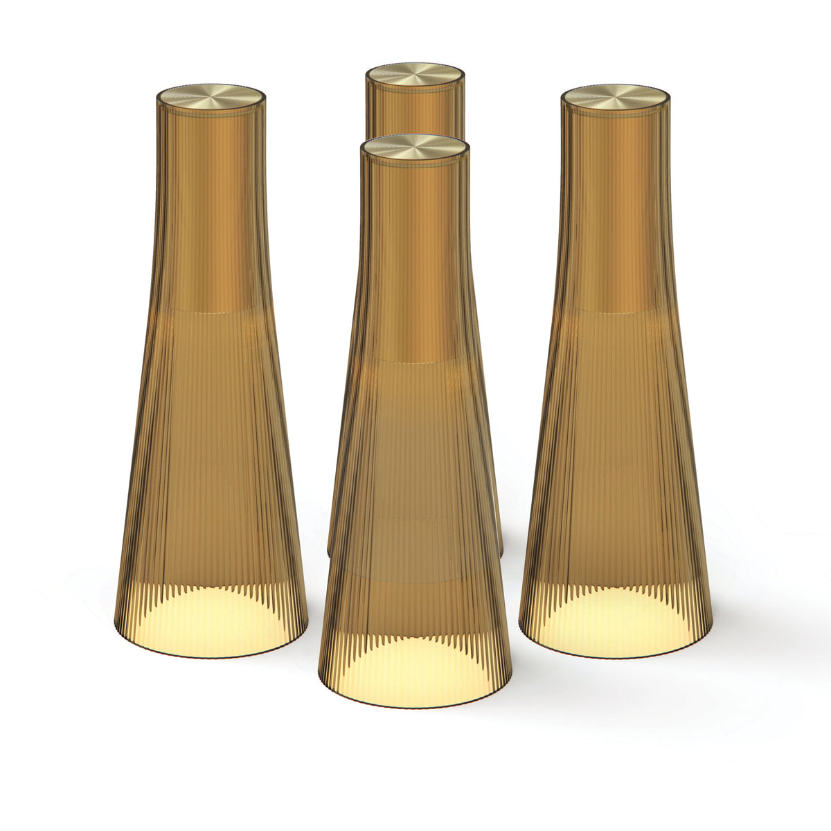 Pablo Designs Candél LED lamp 4-pack – Bronze/Brass