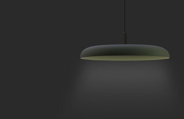 Pablo Designs Nivel Pendant Light 15" Graphite + White