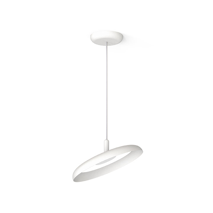 Pablo Designs Nivel Pendant Light 15" White + White