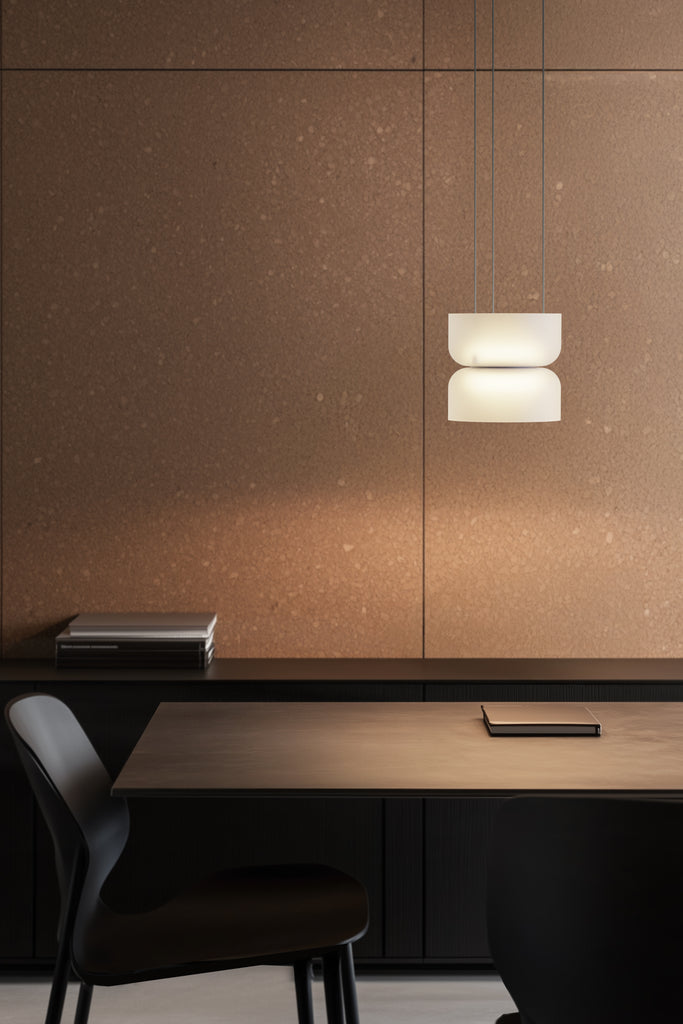 Pablo Designs Totem Mini Up/Down LED pendant, glass shades – view 8