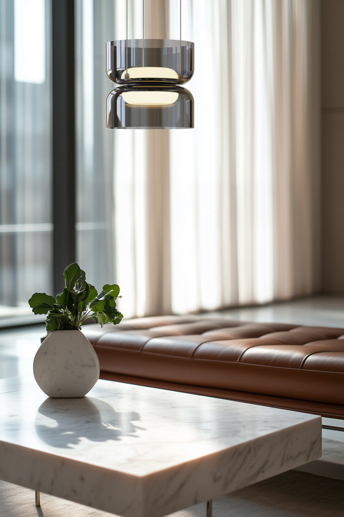Pablo Designs Totem Mini Up/Down LED pendant, glass shades – view 12