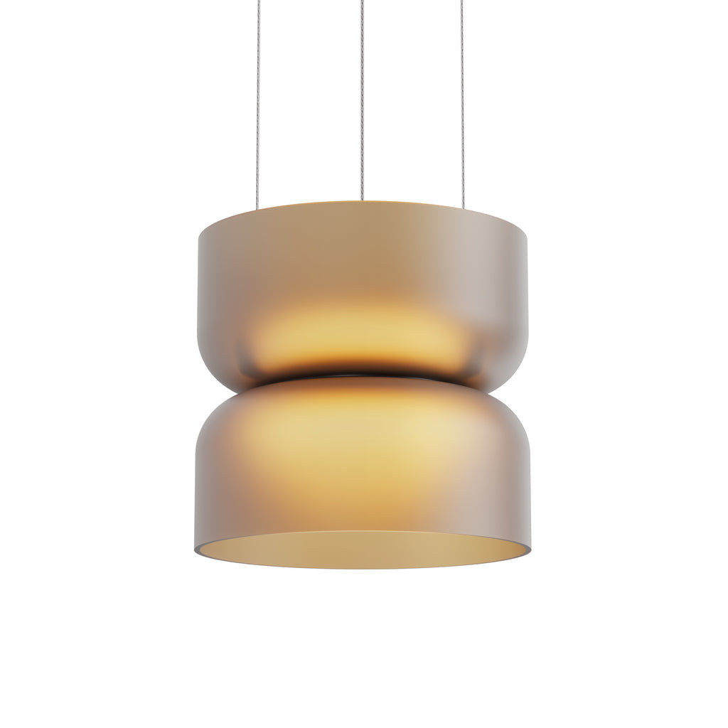 Pablo Designs Totem Mini Up/Down LED pendant – Etched Amber, White