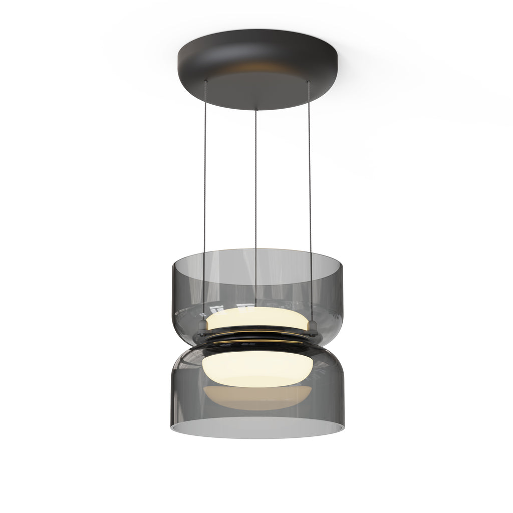 Pablo Designs Totem Mini Up/Down LED pendant – Smoke, Black