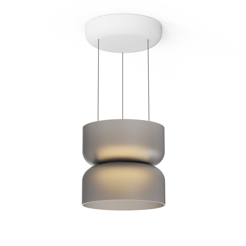 Pablo Designs Totem Mini Up/Down LED pendant – Etched Smoke, White