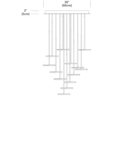 Pablo Designs Sky Solo 13 Light Chandelier 