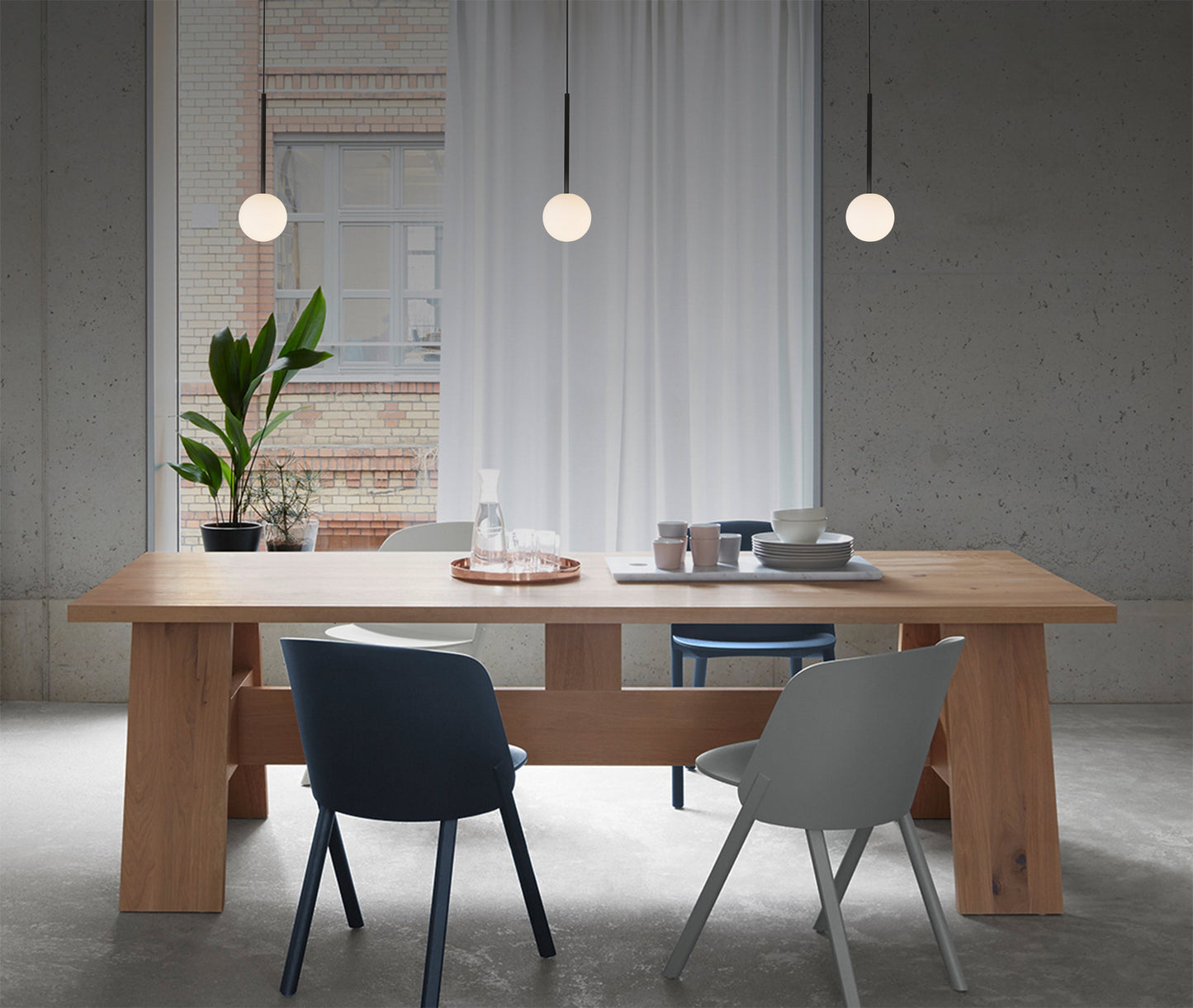 Pablo Designs Bola Sphere Pendant Light 5" Sphere