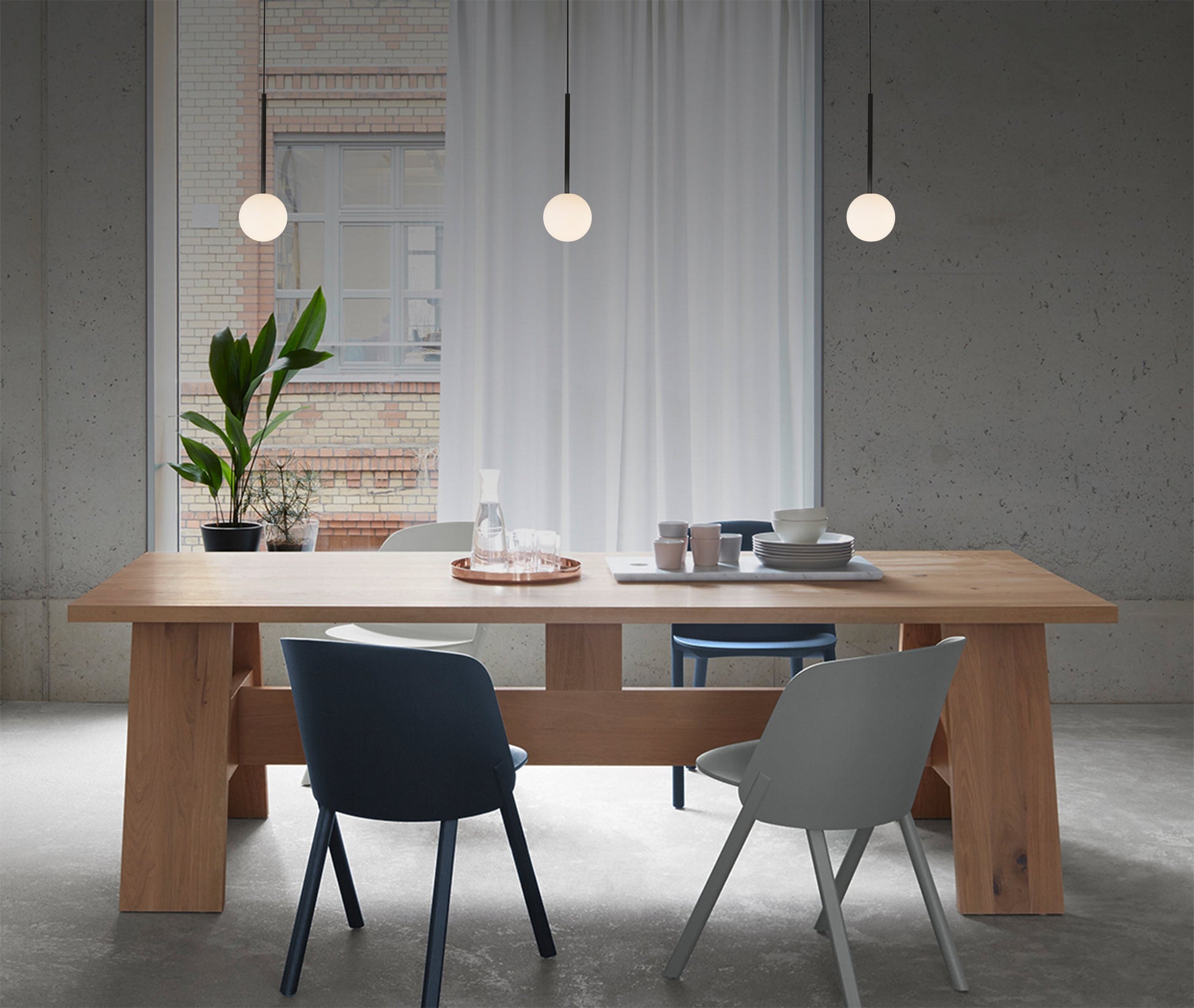 Pablo Designs Bola Sphere Pendant Light 5" Sphere