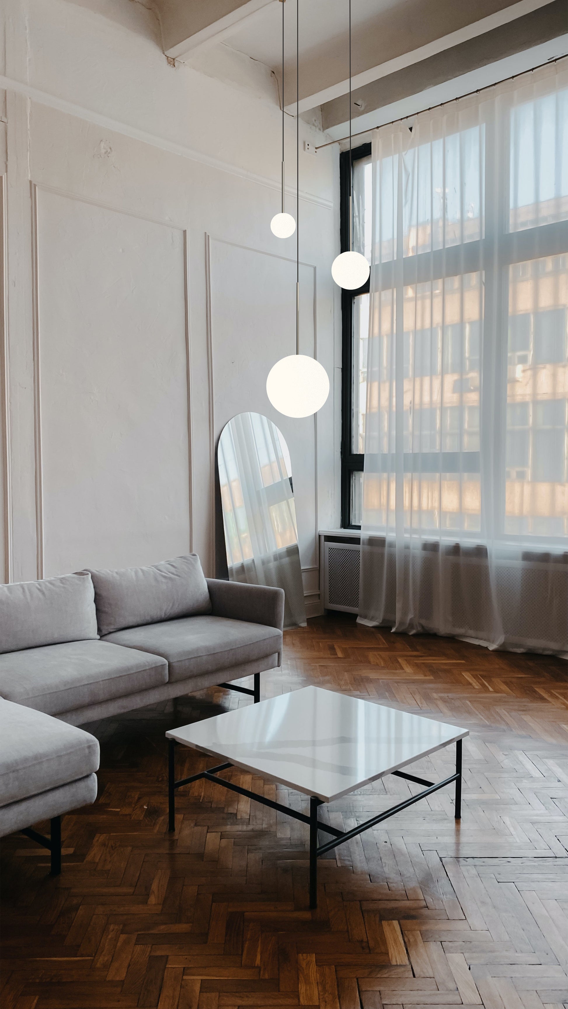 Pablo Designs Bola Sphere Pendant Light 6" Sphere