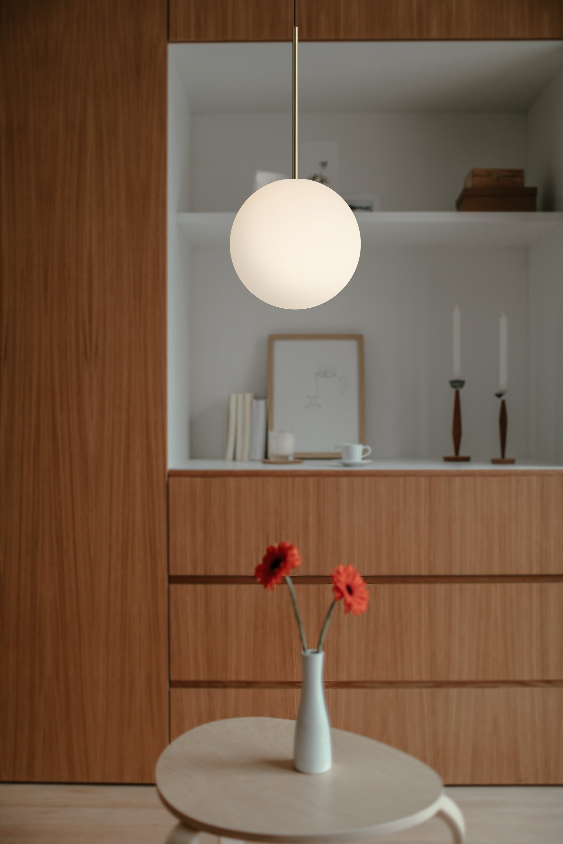 Pablo Designs Bola Sphere Pendant Light 5" Sphere