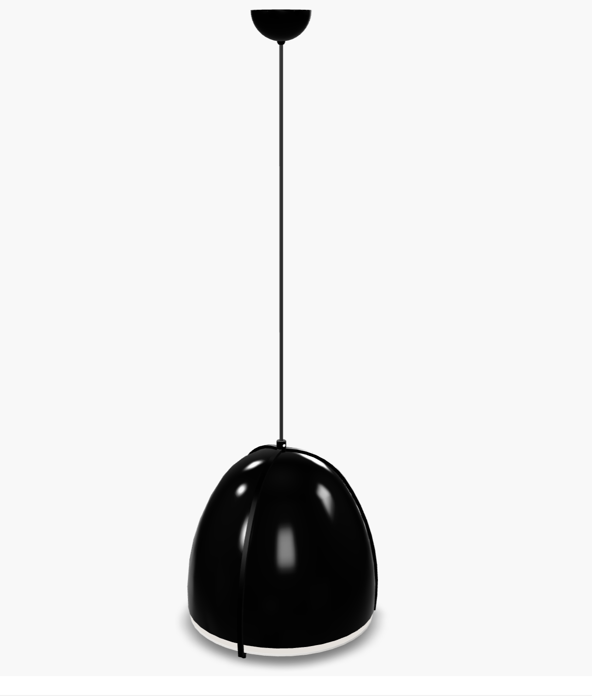 Visual Comfort Paravo 15 Inch Black Pendant Light 700Tdprvpu Blue/Satin Nickel