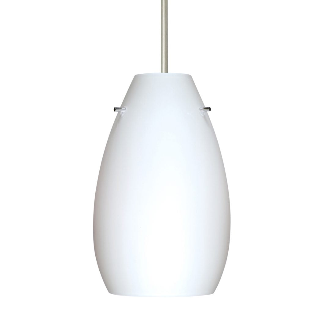 Besa Pera 9 pendant light with Opal White handcrafted glass shade and contemporary indoor lighting design