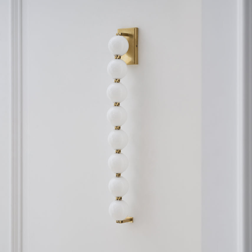 Visual Comfort Perle 28 Inch Modern Led Wall Sconce Italian Glass Slws22827 