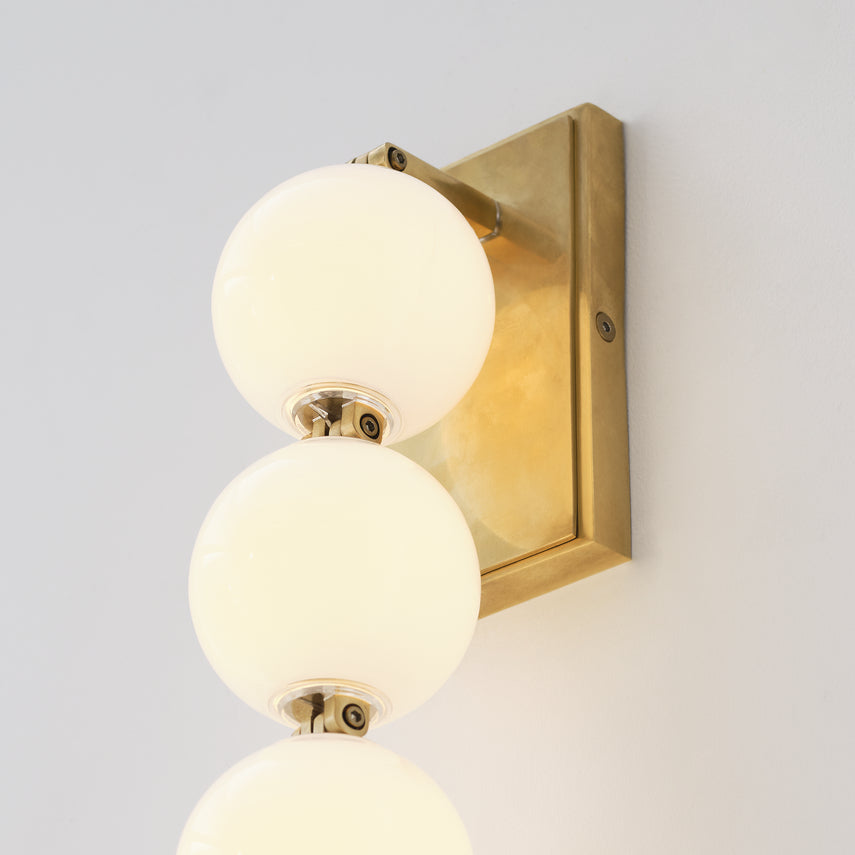 Perle 28-inch LED Wall Sconce Italian Glass Slws22827 by Visual & Comfort & Co