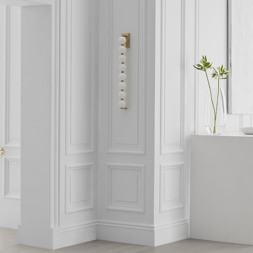 Visual Comfort Perle 28 Inch Modern Led Wall Sconce Italian Glass Slws22827 