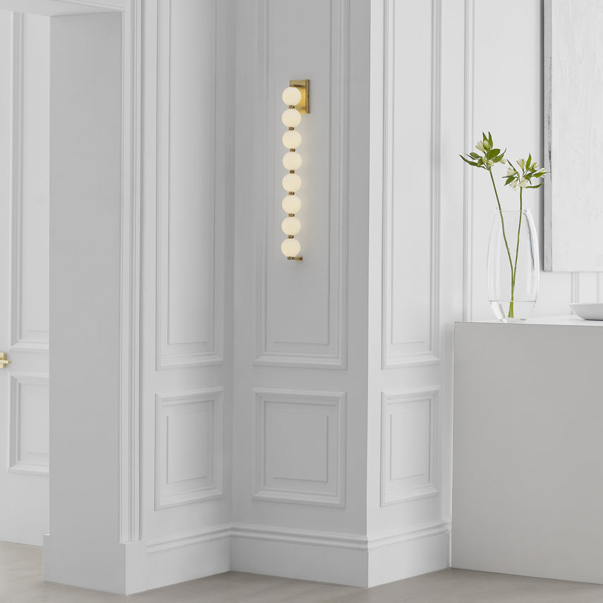 Visual Comfort Perle 28 Inch Modern Led Wall Sconce Italian Glass Slws22827 