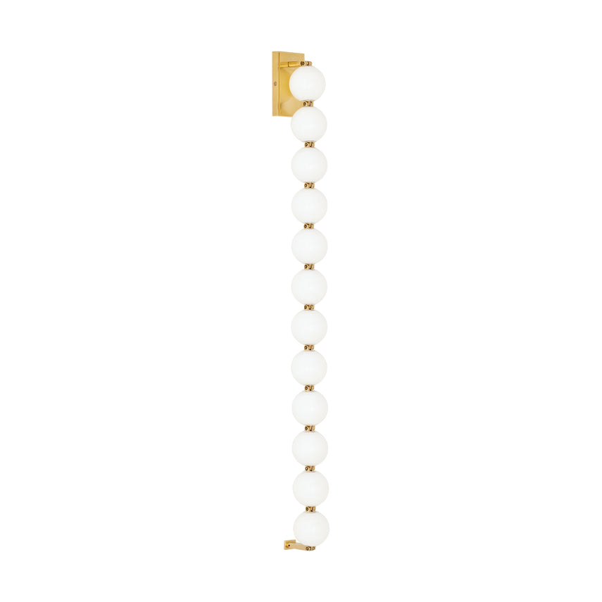 Slws23027 LED Wall Light Italian Glass Brass Finish by Visual & Comfort & Co