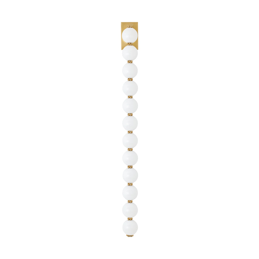 Slws23027 LED Wall Light Italian Glass Brass Finish by Visual & Comfort & Co
