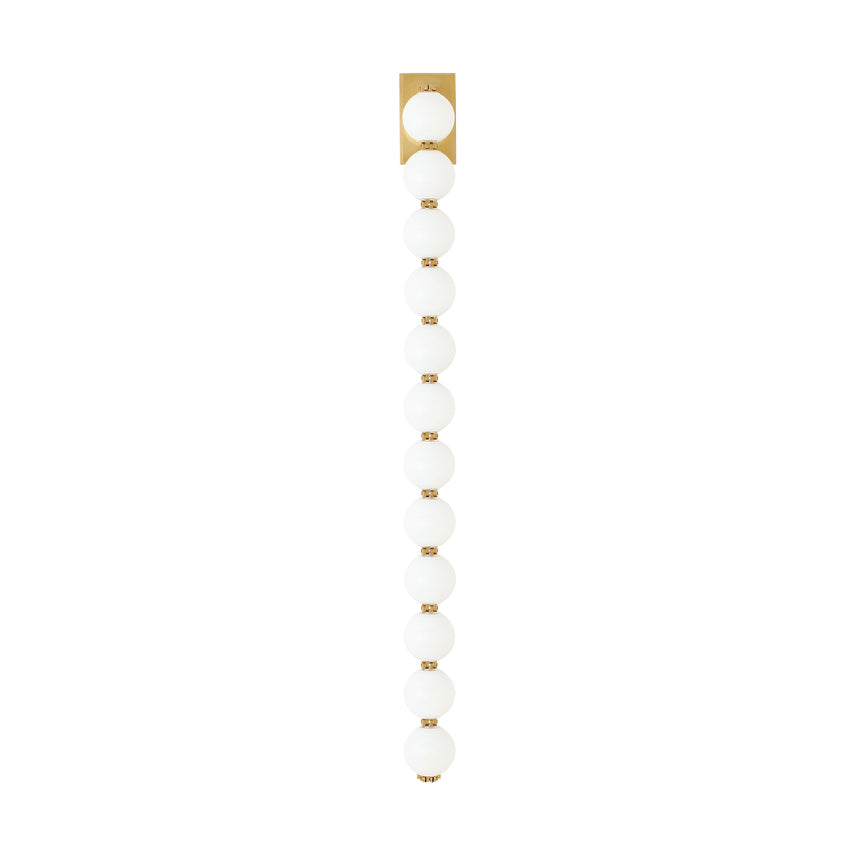 Slws23027 LED Wall Light Italian Glass Brass Finish by Visual & Comfort & Co