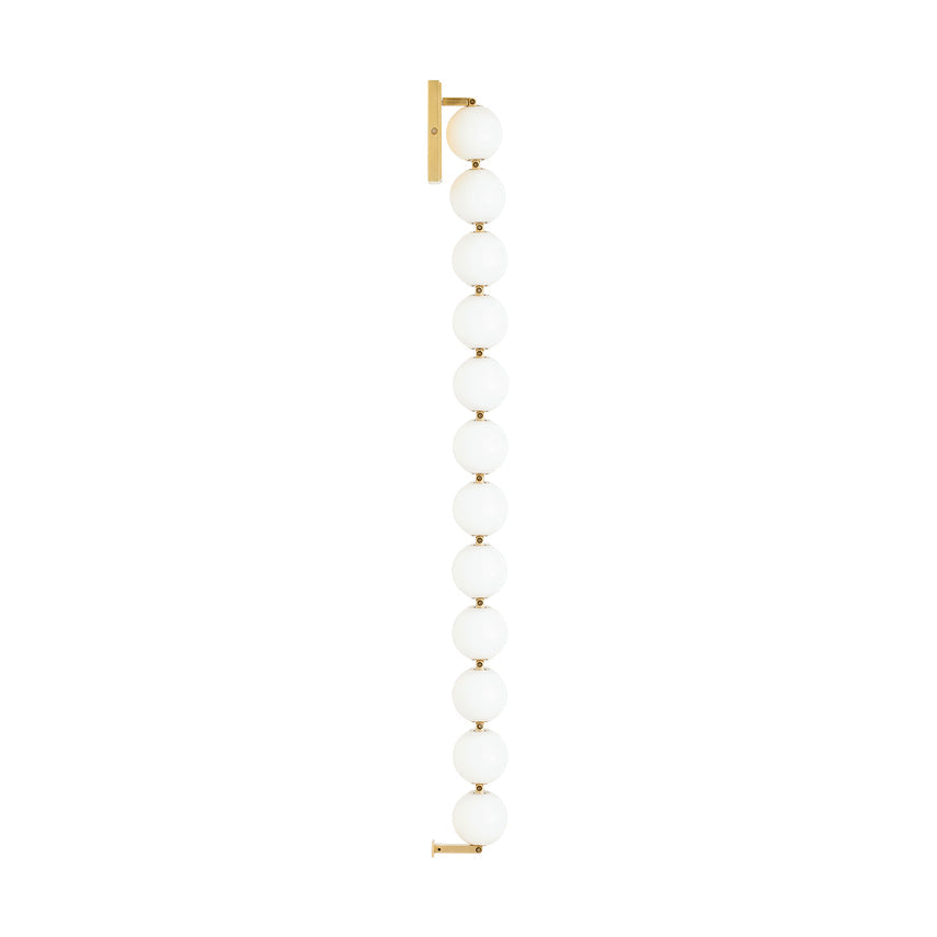 Slws23027 LED Wall Light Italian Glass Brass Finish by Visual & Comfort & Co