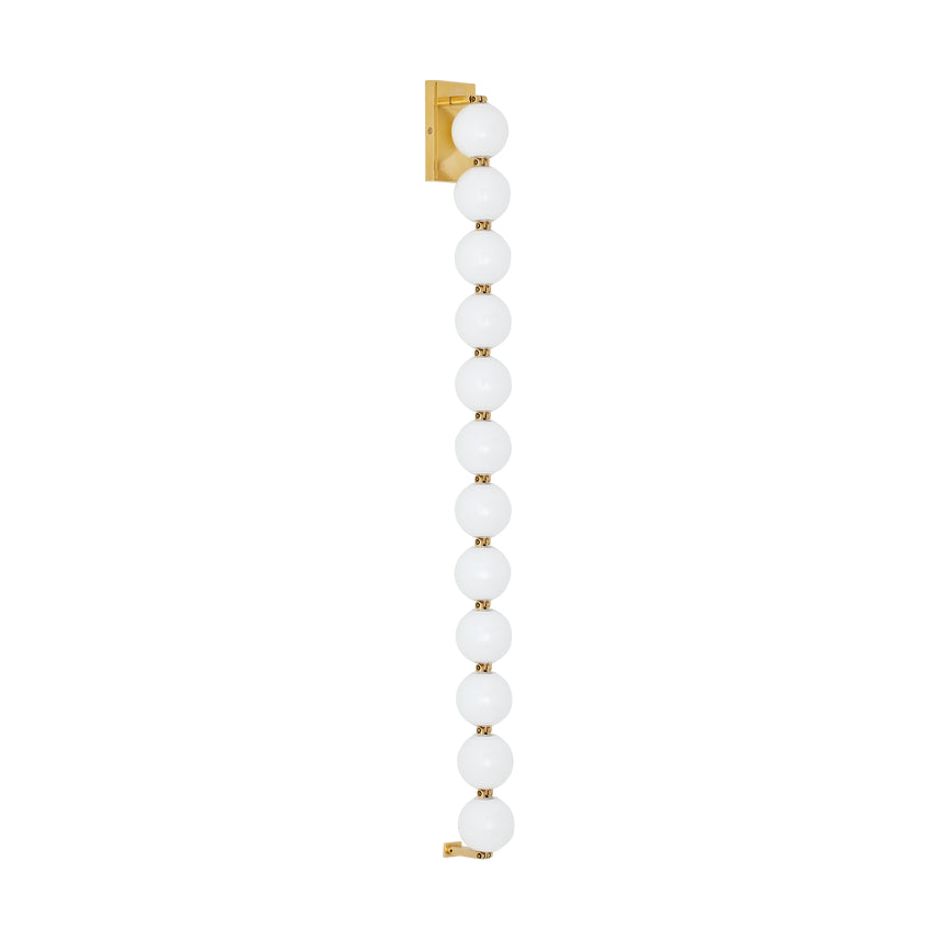 Slws23027 LED Wall Light Italian Glass Brass Finish by Visual & Comfort & Co