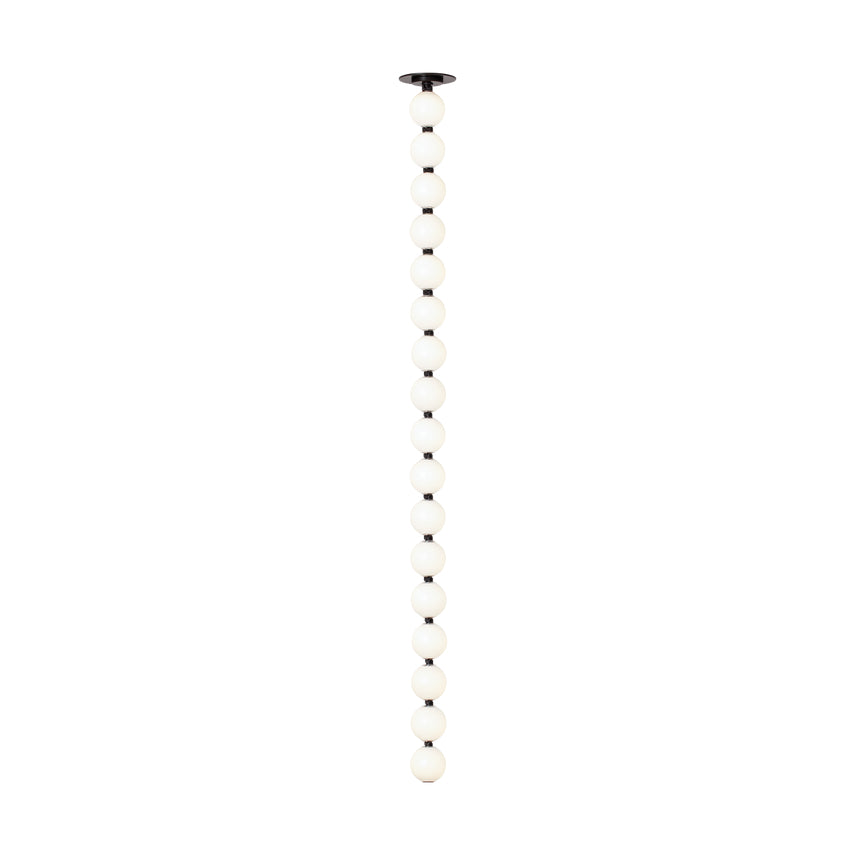Visual Comfort Perle 48 Vertical Pendant High Ceilings Dark Bronze