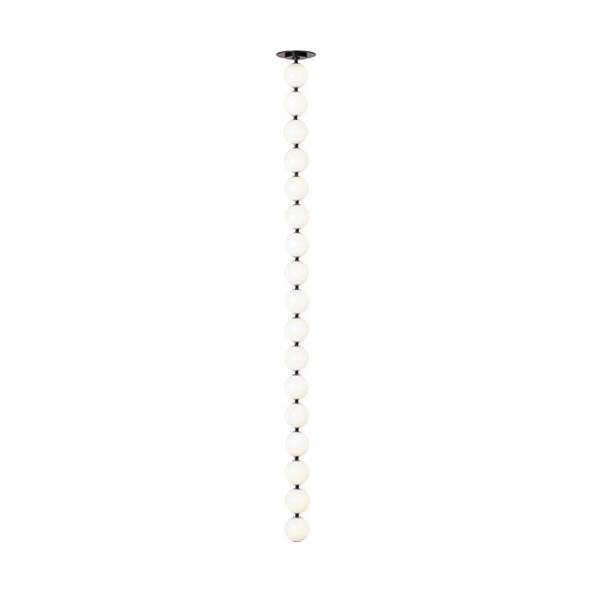 Visual Comfort Perle 48 Vertical Pendant High Ceilings Dark Bronze