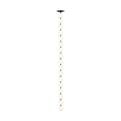 Visual Comfort Perle 48 Vertical Pendant High Ceilings Dark Bronze