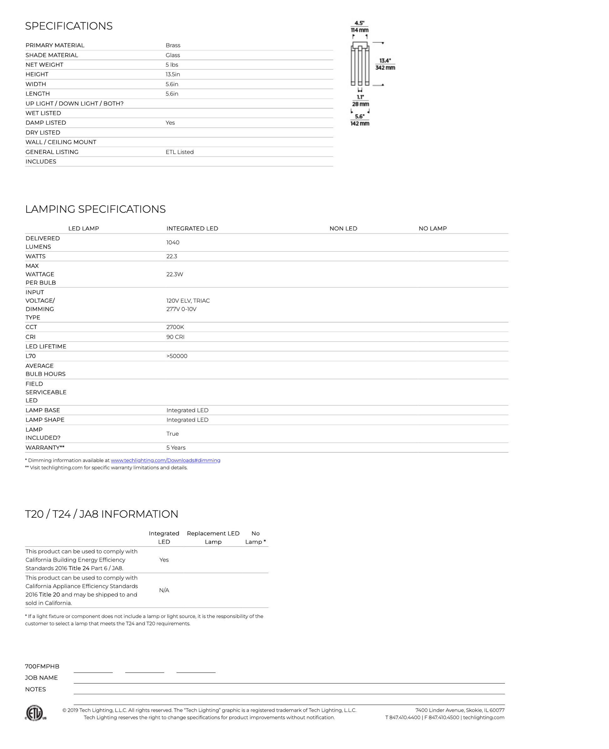 Visual Comfort Modern 4 Tube Led Flush Mount P Hobos 700Fmph 
