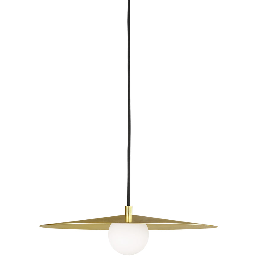 Visual Comfort Pirlo Mid Century 700Tdpr Modern Pendant Aged Brass