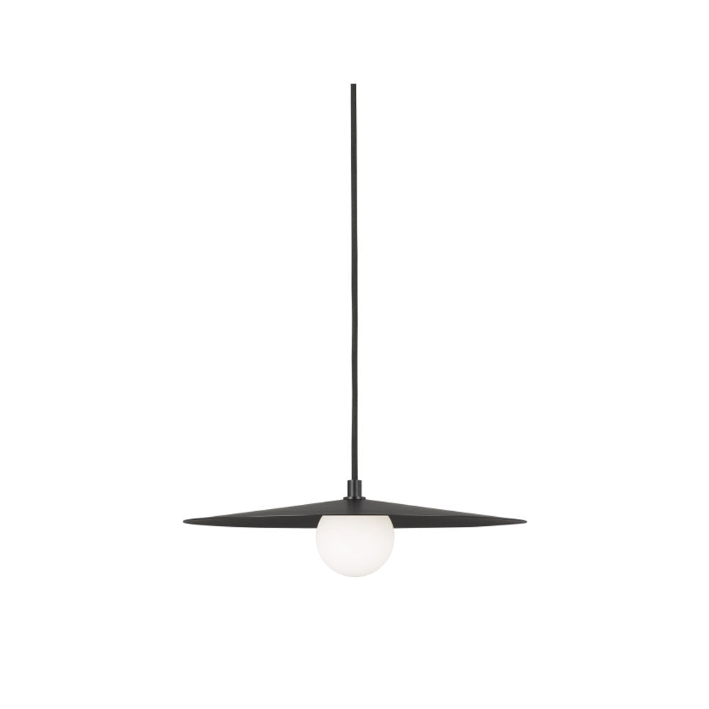 Visual Comfort Pirlo Mid Century 700Tdpr Modern Pendant Matte Black