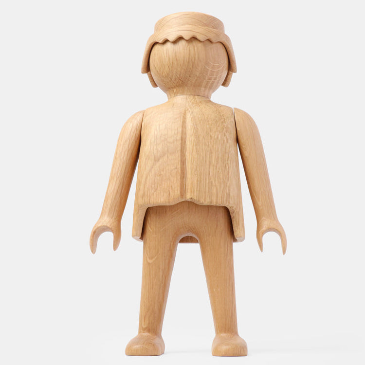 Boyhood Playmobil Man wooden figure in oak, Large (image 2)