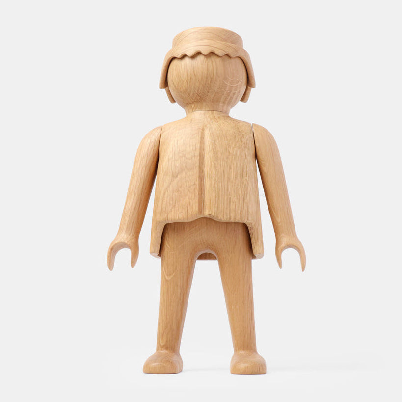 Boyhood Playmobil Man wooden figure in oak, Small (image 1)