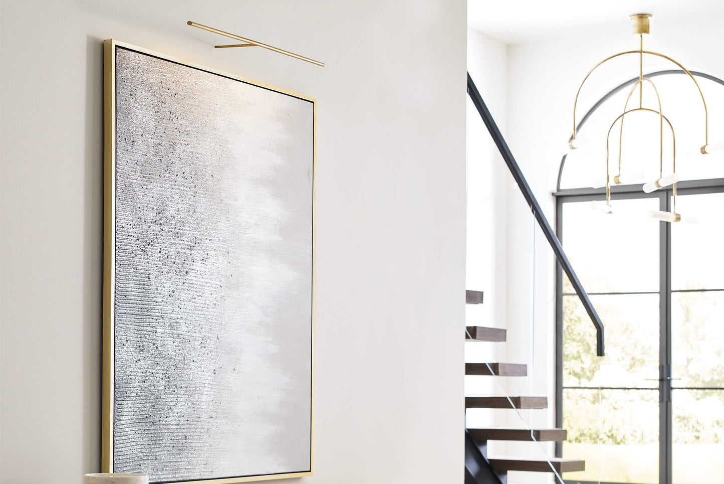 Visual Comfort Plural Dome 24 Picture Light Polished Nickel