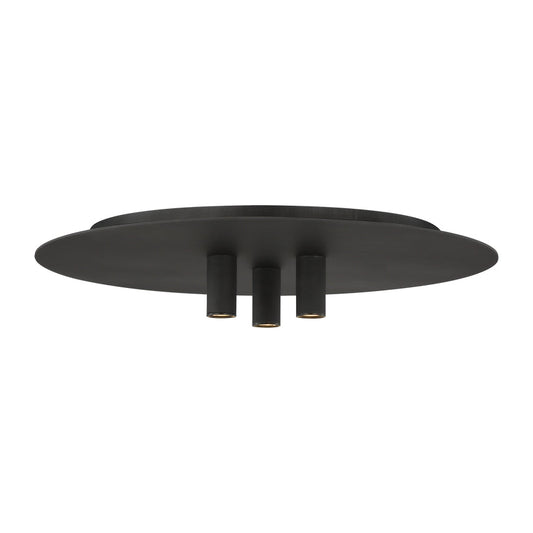 Ponte 16 Flush Mount Brass Or Black LED Ceiling Light by Visual & Comfort & Co