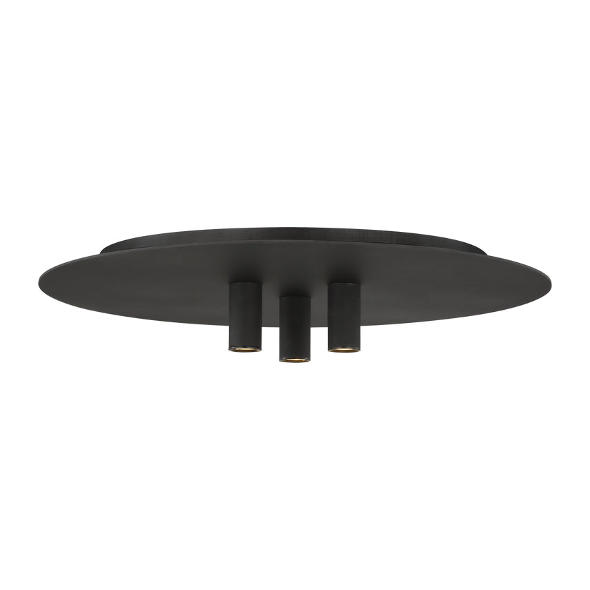 Ponte 16 Flush Mount Brass Or Black LED Ceiling Light by Visual & Comfort & Co