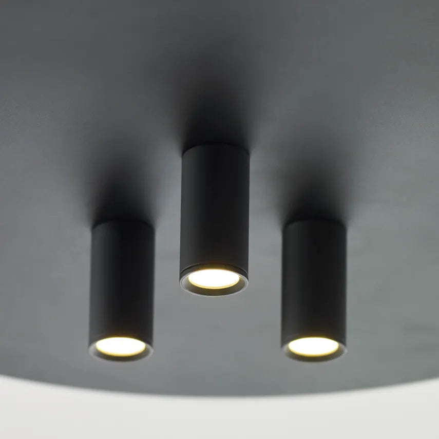 Ponte 16 Flush Mount Brass Or Black LED Ceiling Light by Visual & Comfort & Co