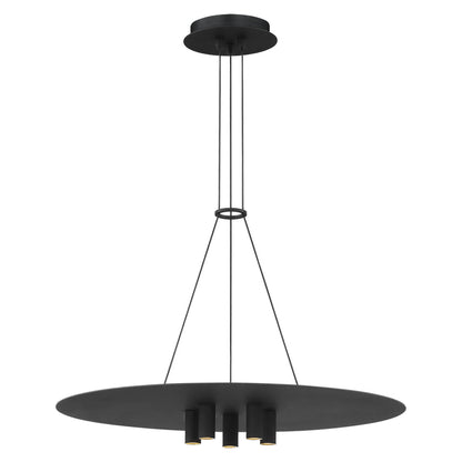 Visual Comfort Ponte 22 Inch Brass Led Pendant Light Modern Home Office Nightshade Black