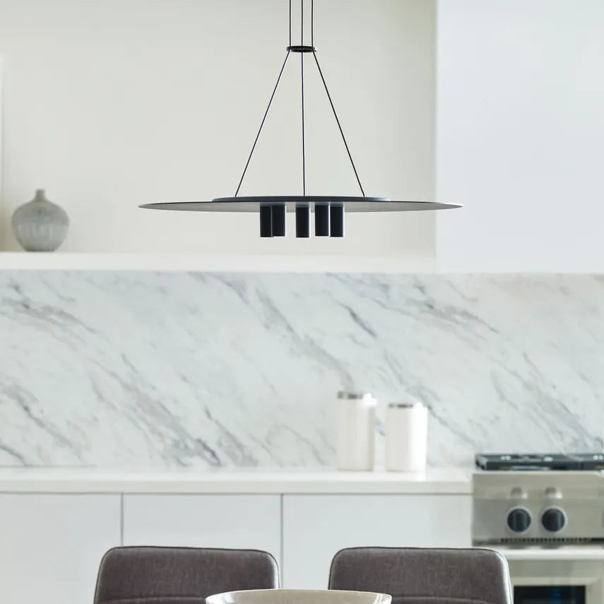 Ponte 22-inch Brass LED Pendant Light Home Office by Visual & Comfort & Co