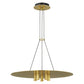 Visual Comfort Ponte 22 Inch Brass Led Pendant Light Modern Home Office 