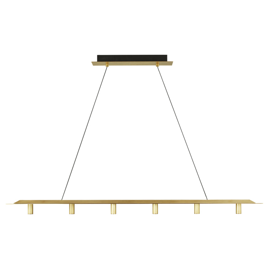 Visual Comfort Ponte 50 Linear Chandelier Modern Led Lighting 